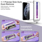 2 Pack Screen Protector for iPhone 11 Pro Max/iPhon XS Max, 9H Tempered Glass, Full Coverage, Anti-Fingerprint, Auto Dust-Elimination, No Bubble, Easy Installation
