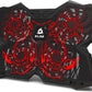 KLIM Wind Laptop Cooling Pad - More Than 500,000 Units Sold - New - Powerful Rapid Action Laptop Cooler - Laptop Stand with 4 Cooling Fans - 2 USB Ports - PC Mac PS5 PS4 Xbox One - Cobra Red