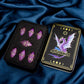 ARUOHHA DND Metal Dice Copper Purple Dragon Egg Dice with Metal Box, Role Playing Game RPG Polyhedral D and D Dice Set D20 D12 D10 D8 D6 D4