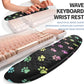 2-in-1 Ergonomic Set, Wave Keyboard Wrist Rest and Massage Slope Mouse Pad Wrist Support, Rebound Memory Foam for Relieve Carpal Tunnel Syndrome and Wrist Pain (Cute Cat Claws)