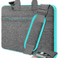 Universal Laptop Shoulder Bag 13-17.3 Inch Shockproof Briefcase with Multi-Pockets & Adjustable Strap for MacBook Pro/Air