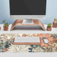 Japanese Minimalist Floral Desk Mat Aesthetic Flowers XL Large Extended Gaming Mouse Pad with Stitched Edges, Big Laptop Computer Keyboard and Mouse Mat for Girl Women Office Decor 31.5x11.8 in