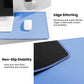 ALOANES Waterproof Mouse Pad, Large Gaming Keyboard Pad with Anti-Slip Base, Grain Jacquard Surface, Extend Desk pad for Gamer, Office & Home, Blue Mousepad 27.6''x11.8''x0.12''