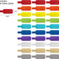 Wrap-It Storage - Cable Labels, Medium, Multi-Color (30-Pack) Write On Cord Tags for Wire Management and Identification