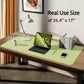 YSAGi Leather Desk Protector, Office Mat, Large Mouse Mat, Non-Slip PU Leather Blotter, Laptop Desk, Waterproof Writing Pad for Office and Home (Peak Green, 35.4" x 17")