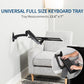 VIVO Sit-Stand 24 Inch Pneumatic Spring Keyboard and Mouse Tray Wall Mount, Counterbalance Height Adjustable Typing Platform, Ergonomic Tilt, Neutral Writing Position, Black, MOUNT-KB35A