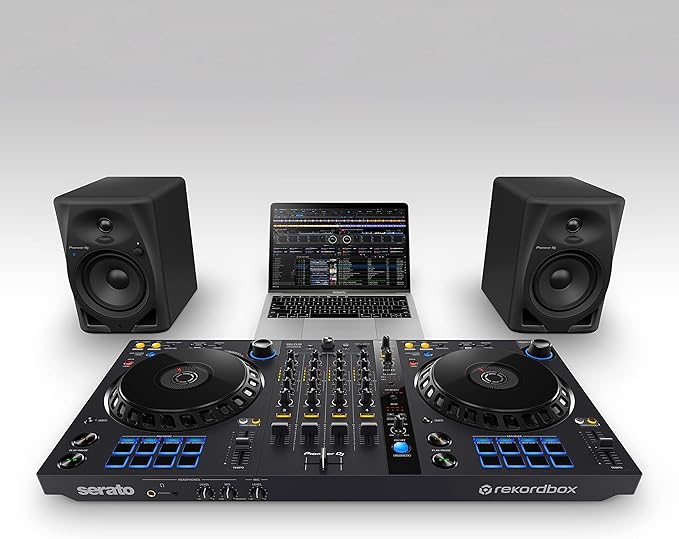 Pioneer DJ DM-50D-BT 5-Inch Desktop Monitor System with Bluetooth, Black