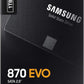 Samsung 870 EVO SATA III SSD 1TB 2.5” Internal Solid State Drive, Upgrade PC or Laptop Memory and Storage for IT Pros, Creators, Everyday Users, MZ-77E1T0B/AM