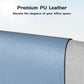 Aothia Leather Desk Pad Protector, Office Desk Mat, Large Mouse Pad, Laptop Desk Pad, Non-Slip PU Leather Desk Blotter, Waterproof Desk Writing Pad for Office and Home (Denim Blue, 47" x 17")