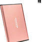 Maxone 500GB Ultra Slim Portable External Hard Drive HDD USB 3.0 Compatible with PC, Laptop - Rose Pink