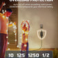 DEWENWILS Outdoor Light Timer Dusk to Dawn, Weatherproof, Plug in Timer for Garden Christmas String Light, 10A, UL Listed, 2 Pack