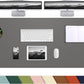 Leather Desk pad Protector, Large Desk mat with Natural Cork & PU Leather,Mouse pad,Non-Slip Office Desk Mat,Waterproof Desk Writing Pad for Office and Home (47in*17in,Dark Grey)