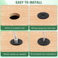 20Pcs Desk Grommet, 3/4" (20mm) Black Silicone Cord Hole Cover, Flexible Rubber Wire Grommets, Wall Grommets for Cables Management, Table, Countertop, Cabinets and Furnitures Wire Organizer