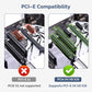 ELUTENG NVMe PCIe 4.0 Adapter NVMe M.2 SSD to PCIe X4/X8/X16 Card with Aluminum Heat Sink M.2 to PCI-Express SSD Expansion Card Support 2230 2242 2260 2280 Max 4TB for Windows/Linux/Moc os