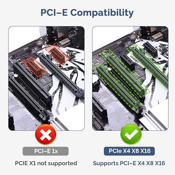 ELUTENG NVMe PCIe 4.0 Adapter NVMe M.2 SSD to PCIe X4/X8/X16 Card with Aluminum Heat Sink M.2 to PCI-Express SSD Expansion Card Support 2230 2242 2260 2280 Max 4TB for Windows/Linux/Moc os