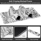 Black and White Marble Desk Mat,Large Abstract Marble Texture Gaming Keyboard Mouse Pad,Non-Slip Rubber Base Desk Pad Thick Stitched Edges Waterproof Mousepad Mouse Mat 31.5"x11.8"