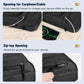 MoKo 9-11 Inch Tablet Sleeve Bag, Fits iPad Air 5/4th 10.9, iPad 9/8/7th 10.2, iPad 10th Gen. 10.9, iPad Pro 11 Inch, Tab S8/S9 11, Multifunctional Bag with Shoulder and Headphone Port, Black