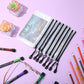 Jetec 32 Pcs Mesh Zipper Bags Toy Storage Bikini Organizer Bag Bolsas Para Guardar Trajes De Baño Waterproof Zipper Reusable Pouch Puzzle Multipurpose for Storage Office(Black,7.5 x 5 Inch)
