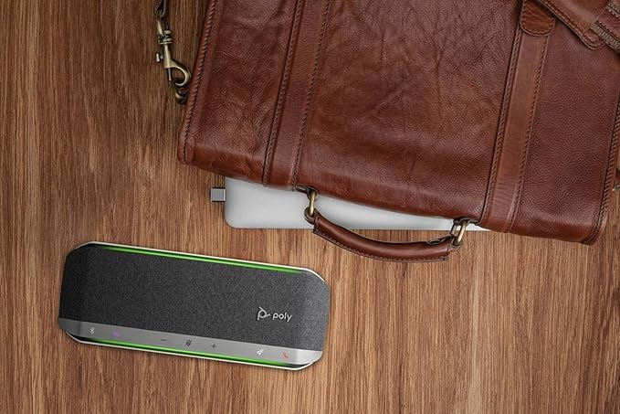 Poly - Sync 40+ Bluetooth Smart Speakerphone (Plantronics) - Flexible Work Spaces - Connect to PC/Mac via Included BT600 Dongle & Smartphones via Bluetooth - Works with Teams (Certified), Zoom & more