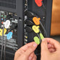 Wrap-It Storage - Cable Labels - Oval, Multi-Color (36 Pack) - Write-On Wire Tags for Cord Identification with Power Strips Behind Desks and TVs