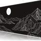 Black and White Mountain Large Mouse Pad,Gaming Keyboard Desk Pad,Extended Mouse Mat Non-Slip Rubber Base with Stitched Edges for Office Game Home XXL 35.4"x15.7"