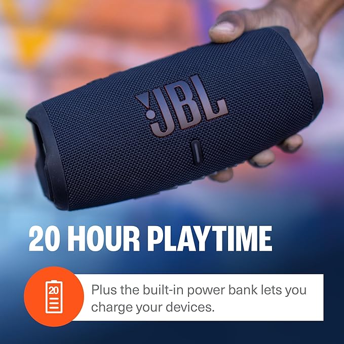 JBL Charge 5 (Teal) + Bundle with divvi! Protective Hardshell Case (Black)