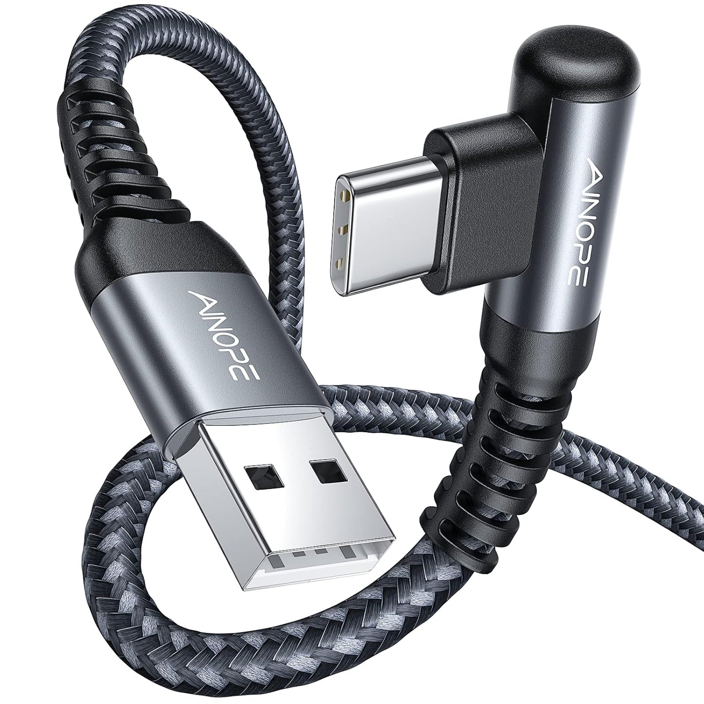 AINOPE 2 pac 1M Nylon Braided USB C Charging Cable Compatible with Galaxy S21+ Ultra, iPad mini/Air/Pro, Pixel 6X
