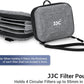 JJC Hard Lens Filter Pouch, 4-Pocket Filter Case for Circular Filter Up to 95mm with Belt Loop, Dustproof & Water-Resistant Camera Filter Storage Wallet for Photography ND UV CPL Filter