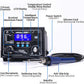 YIHUA 939D+ I Soldering Station, Upgraded, 75 Watt Equivalent with 3 Memories, °C/°F LCD display, Sleep Function, Automatic Shutdown & Brushed Aluminum Panel(Iron-burn Resistant)