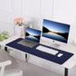 Leather Desk pad Protector, Large Desk mat with Natural Cork & PU Leather,Mouse pad,Non-Slip Office Desk Mat,Waterproof Desk Writing Pad for Office and Home (47in*23.7in, Blue)