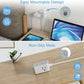 Ultra Thin Flat Extension Cord 10 FT, TESSAN Small Flat Plug Power Strip with 3 USB Charger (1 USB C), 3 Outlets Desk Charging Station, 10 Feet Long Slim Plug for Travel, Dorm Room, Office Essentials