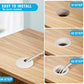 1-1/2" White Desk Grommet, JTemgle Plastic Cable Hole Cover Computer Table Cord Wire Organizer Caps Desktop Cord Management for Home Office TV Stands Tabletops, 5 Pieces