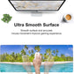 Tropical Nature Landscape Desk Mat,Large Summer Beach Seawater and Palm Trees Gaming Keyboard Mouse Pad,Non-Slip Rubber Base Desk Pad Thick Stitched Edges Waterproof Mousepad Mouse Mat 31.5"x11.8"