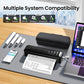 2025 Portable Printers Wireless for Travel, Inkless Thermal Printer Support 8.5" x 11"& A4, Mobile Printers with Carry Case, Bluetooth Portable Printer for Office,Travel,School,Car,Home,Black