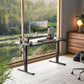 Veken 55 Inch Large Electric Standing Desk, Heights Adjustable,Sit to Stand Up, Work Home Office Computer Table for Study, Walking Pad, Writing, and Games, Wooden Desktop Desks, Black