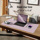 YSAGi Leather Desk Protector, Office Mat, Large Mouse Mat, Non-Slip PU Leather Blotter, Laptop Desk Mat, Waterproof Writing Pad for Office and Home (Grayish Lavender, 31.5" x 15.8")