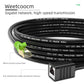 Ethernet Extension Cable 6.5ft, Network Cat6a Extension Patch Cable RJ45 Cords Shielded Male to Female Connector (6.5FT)