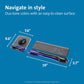 Kensington Duo Gel Mouse & Keyboard Wrist Rest Bundle Set, Ergonomic Keyboard and Mouse Pad With Wrist Support, Keyboard Wrist Rest, Computer Keyboard Pad, Cooling Gel, Non-Skid Backing, Blue K52920WW