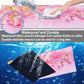 Mouse Pad, Large Pink Sakura and Butterfly Desk Mat, Extended Non-Slip Gaming Keyboard Mousepad Desk Pad, Thick Stitched Edges Waterproof Mouse Mat 31.5"x15.7" (Blossoming Cherry Flowers)