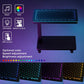 EUREKA ERGONOMIC Height Adjustable Computer Tower Stand, Illuminated Glass Panel PC Stand w/RGB Lights, 2-Tier CPU Holder Cart Under Desk, PC Floor Stand for Office Gaming, APP Control