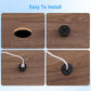 Desk Grommet, 3/4 in 20 mm Silicone Rubber Grommets, Yellow Desk Hole Cover for Cables, Flexible Wall Cord Pass Through Grommet for Office Table Computer Home Furniture Wire Organizer-15 Pcs