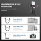 NEEWER Basics PA050 Vlogging Kit for iPhone Android Phone for YouTube TikTok Streaming Video Recording, Selfie Stick Tripod + Microphone + LED Fill Light, Youtuber Starter Content Creator Essentials