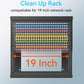 48 Port Blank Keystone Patch Panel with Snap-in Design, Cat6 Network Patch Panel 2U 19 inch, Rack Mount Ethernet Patch Panel (for Slim Keystone Only)