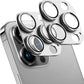 2 Pack Camera Lens Protector for iPhone 13 Pro/iPhone 13 Pro Max,[Not Easy to Breakn ] AR Tempered Glass Strong Adsorption Metal Camera Cover Screen-Silvery