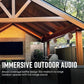 Polk Audio Atrium 6 Outdoor All-Weather Speakers with Bass Reflex Enclosure (Pair, White), Broad Sound Coverage, Speed-Lock Mounting System (Pack of 4)