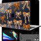MEEgoodo Case for MacBook Pro 13 inch Case 2022 2021 2020 New A2338 M2/M1 A2251 A2289, Laptop Hard Shell with Keyboard & Camera Cover Compatible with 13 inch MacBook Pro, Ribbon Bow with Leopard Skin