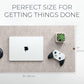 Nordik Large Felt Desk Mat – Stone Oat Beige – 35 x 17 inch – Computer Desk Mat – Keyboard and Mouse Pad – Large Desktop Felt Pad