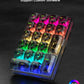 SOLAKAKA K21 RGB Backlit Tri-Mode Transparent Wireless Mechanical Number Pad Supports 3 BT/2.4GHz/Type C Wired,Hot Swappable 21 Keys Mechanical Numpad with Transparent Keycaps Black