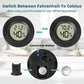 Mini Hygrometer Indoor/Outdoor Humidity Meter Hygrometer Thermometers 4 Pack Humidity Meters Gauge Mini Digital Thermometer for Humidors, Greenhouse, Garden, Cellar (4)