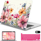 Mektron for MacBook Pro 13-inch Case 2022 2021 2020 Release A2338 M2 M1 A2289 A2251, Printed Plastic Hard Shell Cover for New MacBook Pro 13.3-inch Touch Bar Fits Touch ID, Colorful Floral